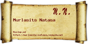 Murlasits Natasa névjegykártya